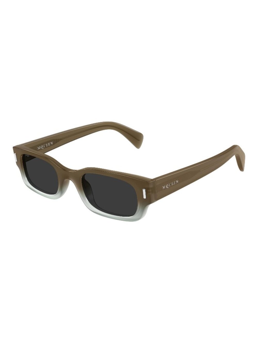 New Alexander McQueen Unisex Sunglasses Brown Grey Lens Acetate Frame AM0549S 50